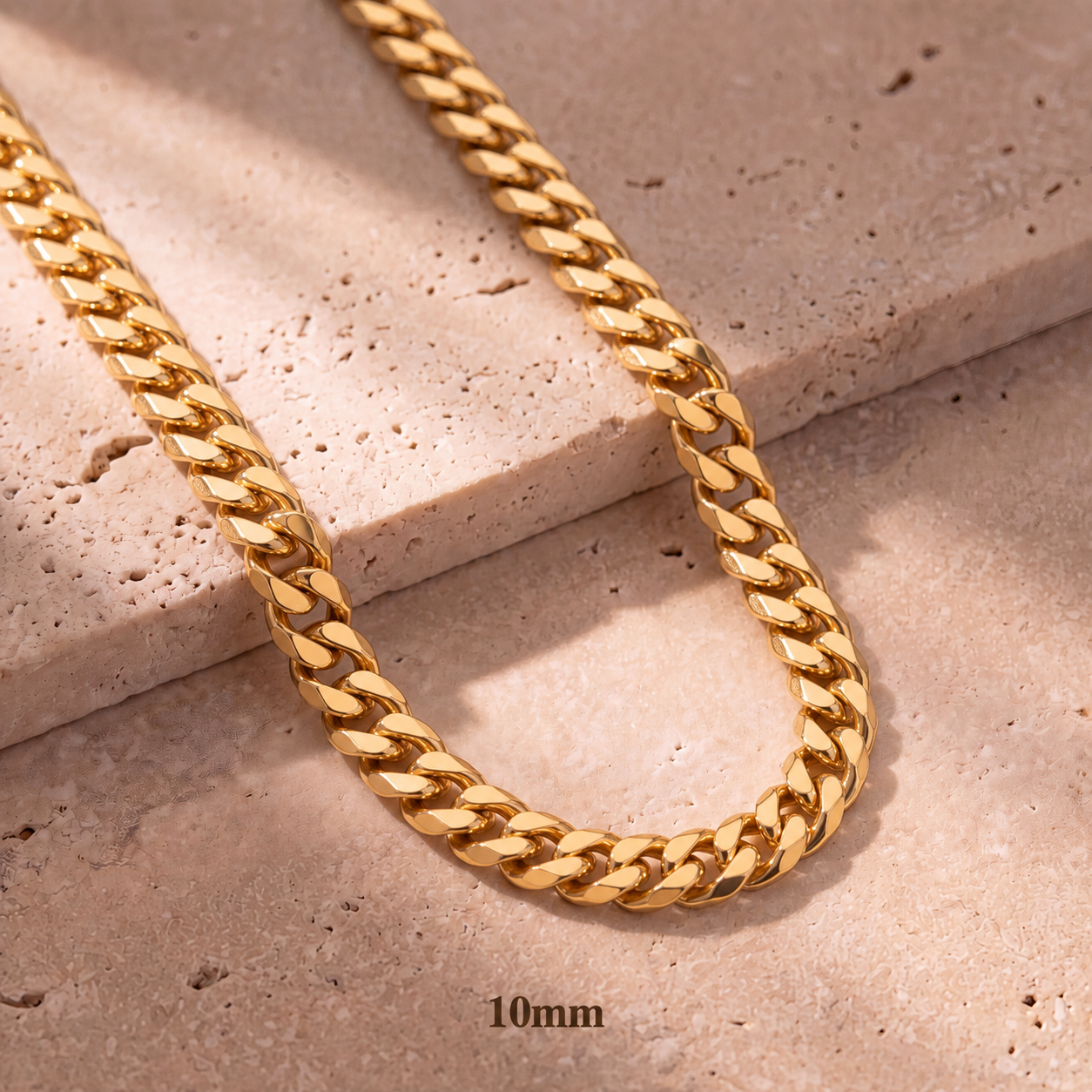 Cadena Cubana Monaco Oro 14K