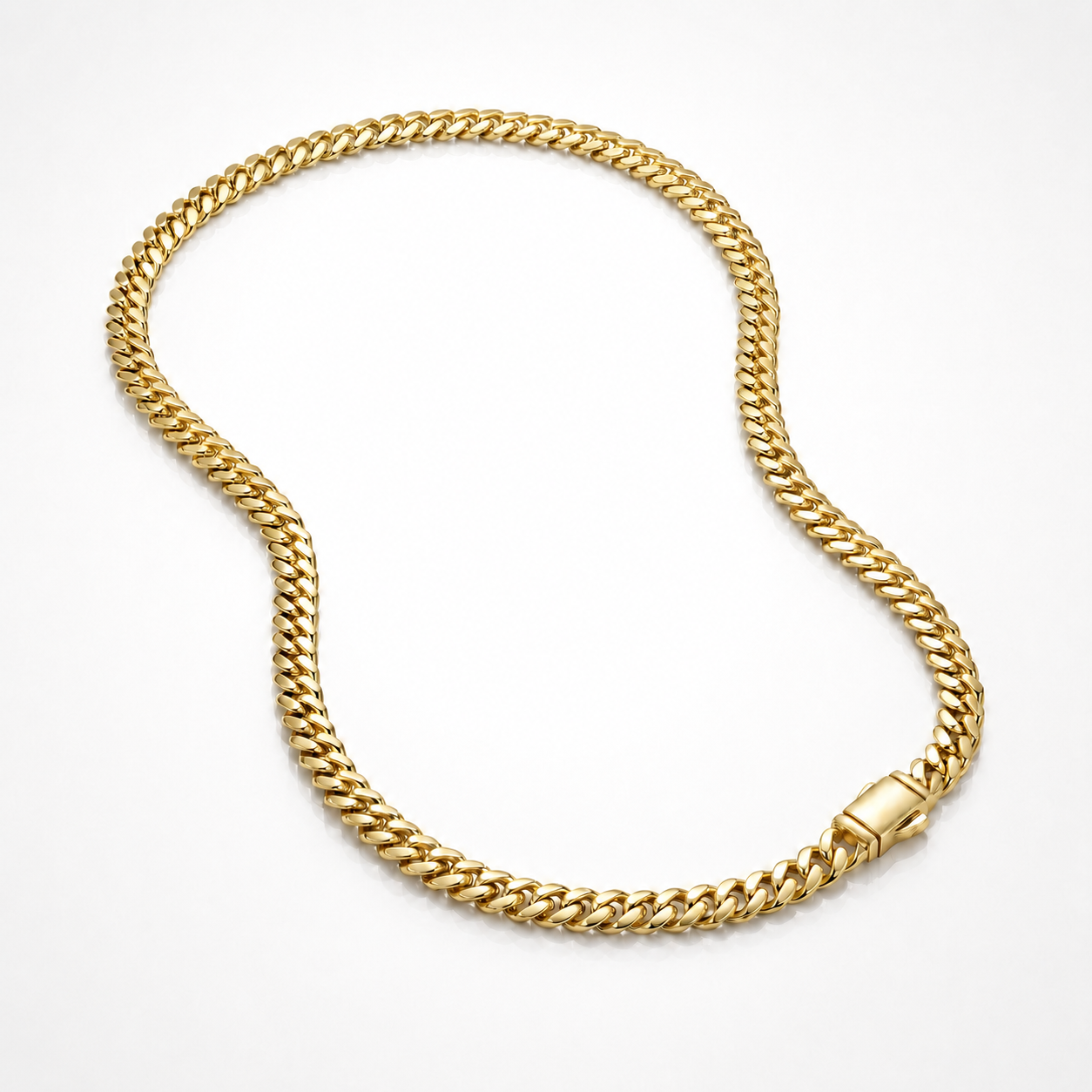 Cadena Cubana Monaco Oro 14K