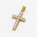 Colgante Cruz Iced Out (Oro)