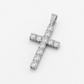 Colgante Cruz Iced Out (Plata)