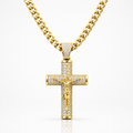 Cadena con Crucifijo Oro 14K
