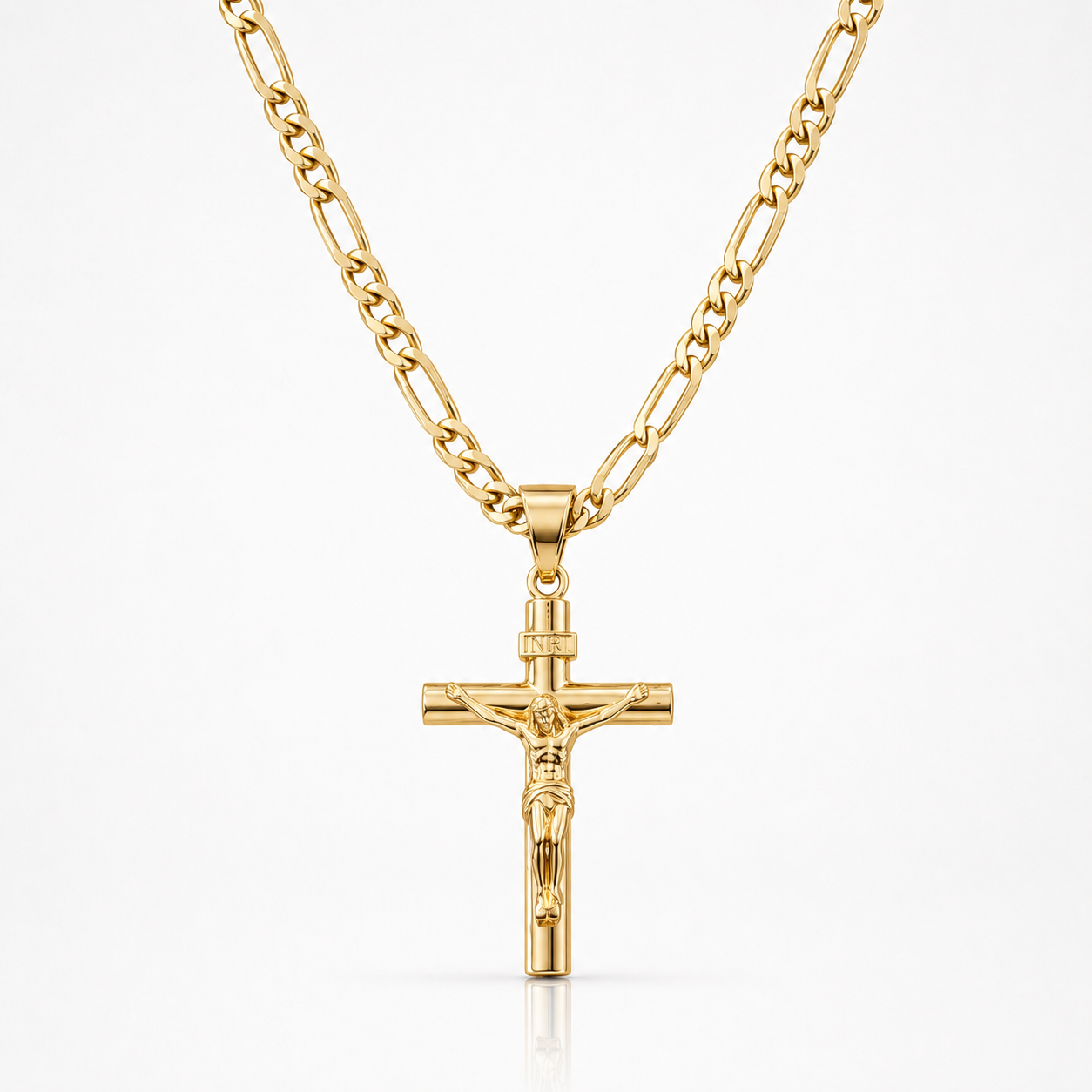 Cadena con Crucifijo Oro 14K