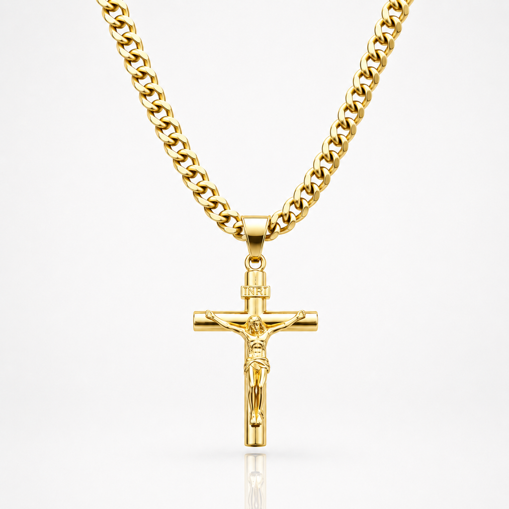 Crucifijo Vintage Oro 14K