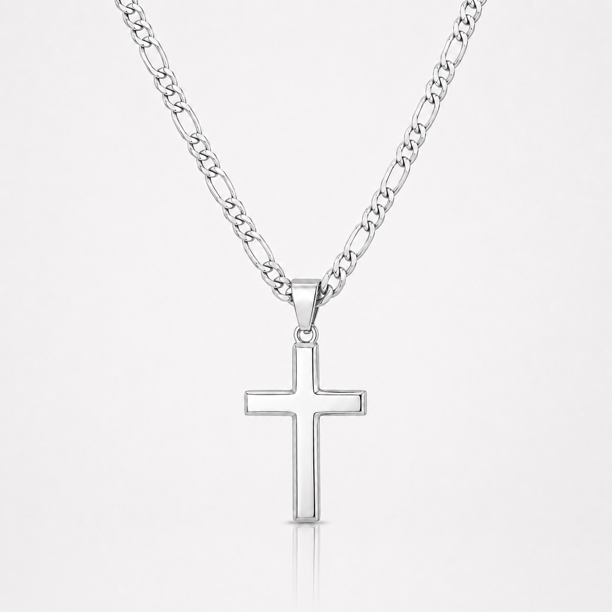 Cadena con Cruz en Plata