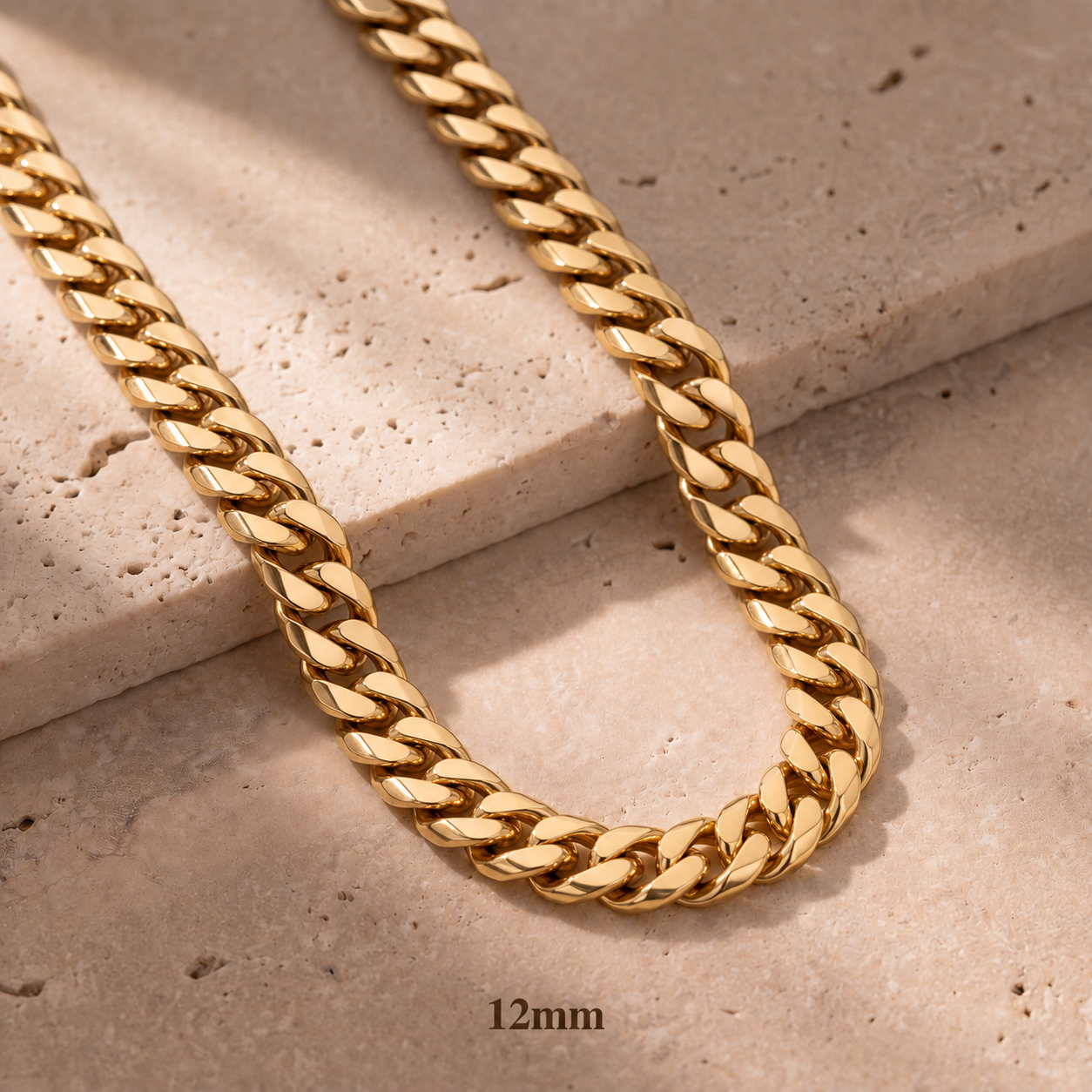 Cadena Cubana Monaco Oro 14K
