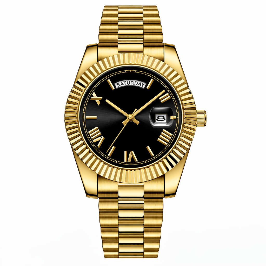 Reloj Quilate Regent (Oro/Negro)