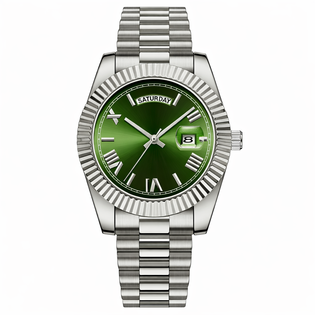 Reloj Quilate Regent (Plata/Verde)