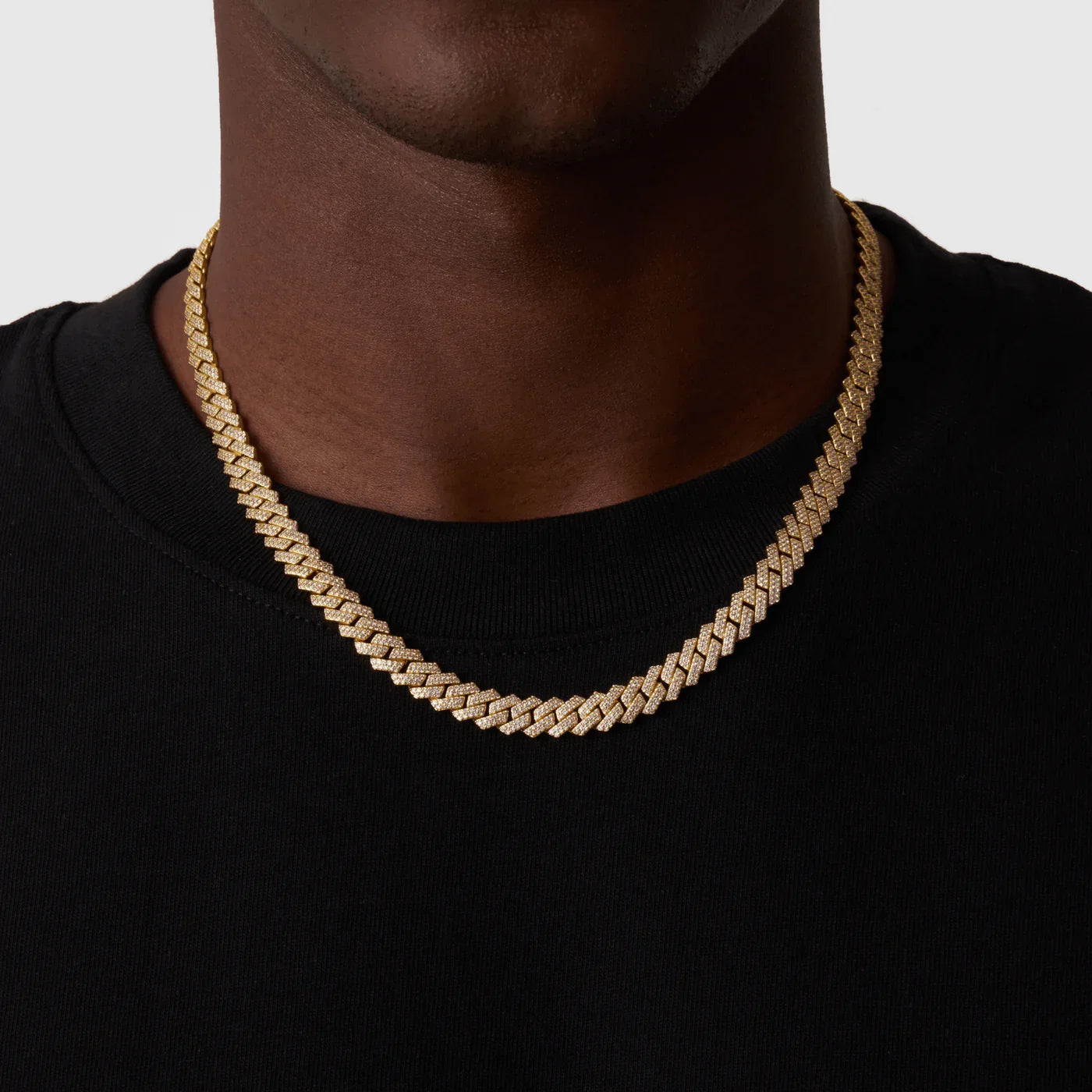 Cubana Prong Link Iced Out (Oro) 8MM
