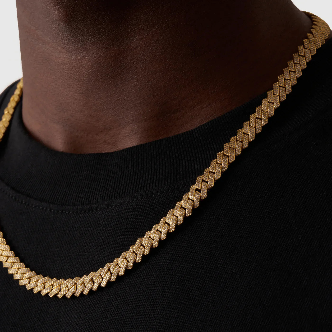 Cubana Prong Link Iced Out (Oro) 8MM