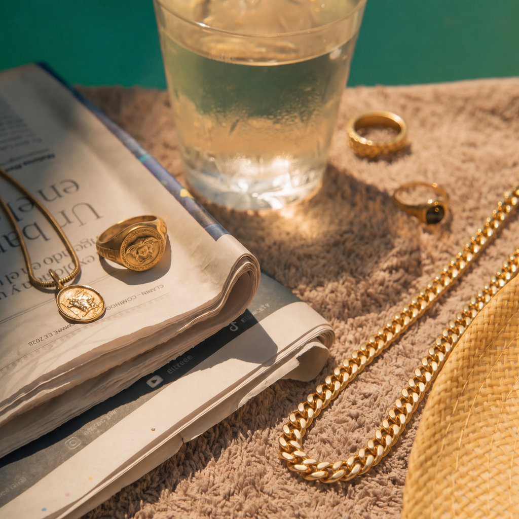 Cadena Cubana Monaco Oro 14K
